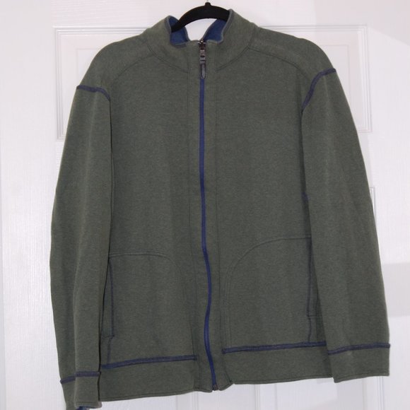 Green/Blue Reversible ZIpper Jacket No Tags - Picture 2 of 13